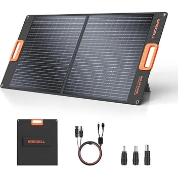 Grecell 100W Foldable Portable Solar Panel