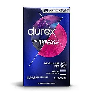 [S&S]: 12-Count Performax Intense Natural Rubber Latex Condoms