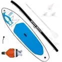 10.6" Inflatable Stand Up Paddle Board Set (Klein Blue Penguin)