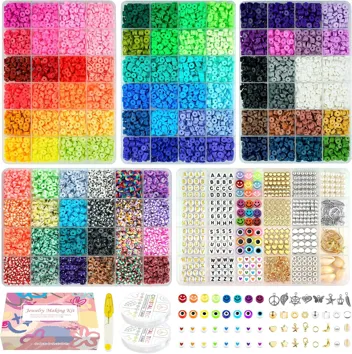 15000 pcs Clay Beads Bracelet Making Kit