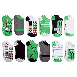 Licensed Kid's Socks, 12- Pack