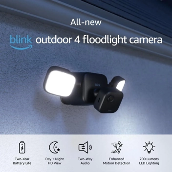 Blink Outdoor 4 1080p 700lm Wire-Free Floodlight Camera