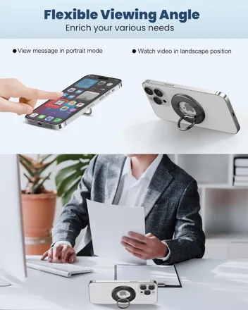 Sodi 360 Rotatable Magnetic Phone Ring Holder Stand (for iPhone 12 & up)