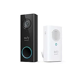 Eufy Security T8200 Wi-Fi Doorbell Camera w/ Wireless Chime