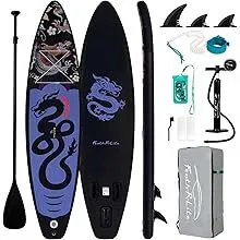 10.5'x 35" Inflatable Ultra-Light Stand Up Paddle Board Bundle (Dark Green)