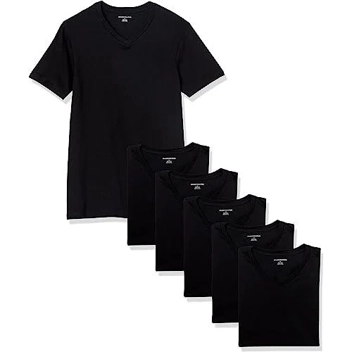 Amazon Essentials Men's V-Neck Undershirt (6-Pack)