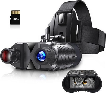 Hojocojo Head Mounted Digital Infrared Night Vision Goggles