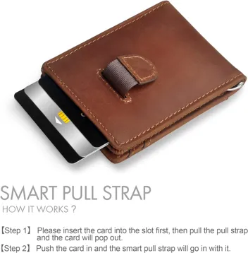 Kaifong RFID Blocking Slim Wallet w/ Money Clip