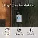 Ring Battery Doorbell Pro 1536p HD+ 3D Motion Detection Video Doorbell | with Trade-in