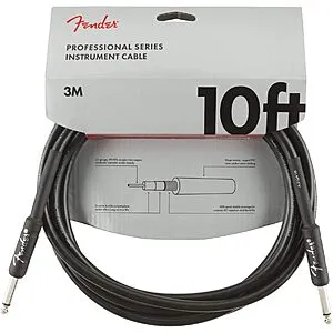 Professional Series Guitar Cable 10 ft Black