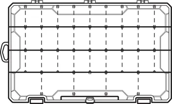 Flambeau Outdoors 1002 Tuff Tainer Fishing Tackle Tray Box w/ 6 Compartments