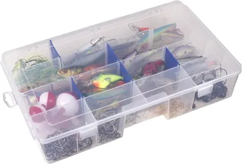 Flambeau Outdoors 1002 Tuff Tainer Fishing Tackle Tray Box w/ 6 Compartments