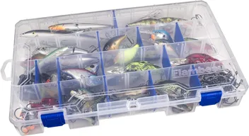 Flambeau Outdoors 1002 Tuff Tainer Fishing Tackle Tray Box w/ 6 Compartments