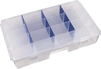 Flambeau Outdoors 1002 Tuff Tainer Fishing Tackle Tray Box w/ 6 Compartments