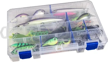 Flambeau Outdoors 1002 Tuff Tainer Fishing Tackle Tray Box w/ 6 Compartments