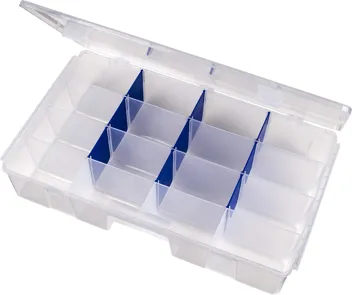 Flambeau Outdoors 1002 Tuff Tainer Fishing Tackle Tray Box w/ 6 Compartments