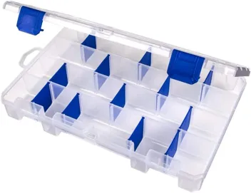 Flambeau Outdoors 1002 Tuff Tainer Fishing Tackle Tray Box w/ 6 Compartments