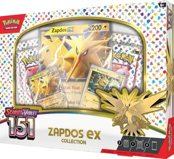 TCG Scarlet & Violet 151 Collection Zapdos Ex Box