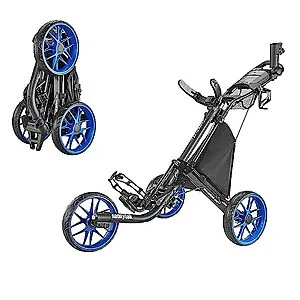 CaddyLite EZ V8 3 Wheel Golf Push Cart (Blue)