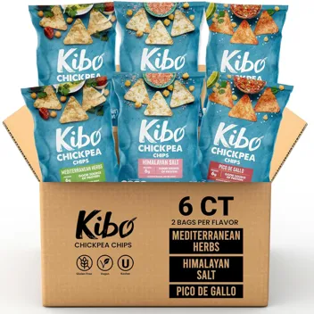 Kibo Chickpea Chips (3 Flavor Variety Pack