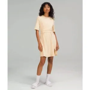 lululemon Cotton Wrap-Front T-Shirt Dress (Prosecco)