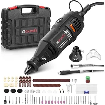 Goxawee G4007 Variable Speed Rotary Tool Kit w/ 140-Piece Accessory Kit