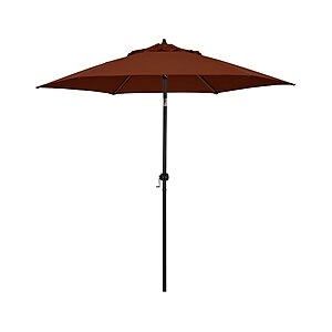 9" Astella Crank Open Tilting Market Umbrella (Brick)