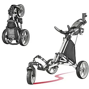 CaddyTek CaddyLite 15.3 Quad-Fold Golf Push Cart