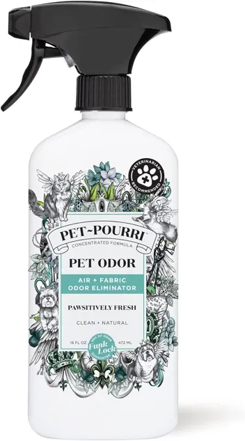 Pet-Pourri Pet Odor Air + Fabric Odor Eliminator Spray