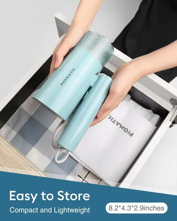 Piomatic 1000W Thermostatic Ceramic Plate Portable SteamerIron