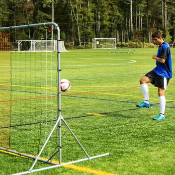 Sports Soccer Rebounder 12’ x 6’ Tournament Steel Soccer Rebounding Net