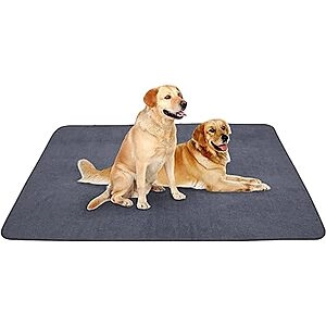 Extra Large 72" x 72" Washable Puppy Pads - Upgraded Non-Slip Washable Pee Pads for Dogs