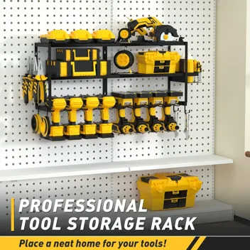 4 Layer Power Tool Organizer, Heavy Duty Metal Tool Shelf after C0de