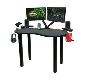 Atlantic 29" Eclipse Space-Saving Gaming Desk w/ Storage