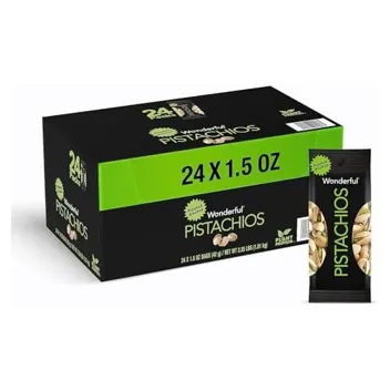 Wonderful Roasted & Salted Pistachios In Shell (24x 1.5oz Bags)