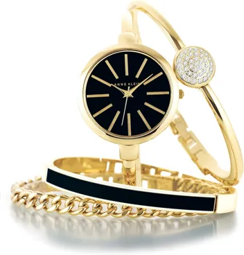 Valentine's Klein AK/1470 Bangle Watch and Bracelet Set, buy 1 get 3 for the 3 people you're dating