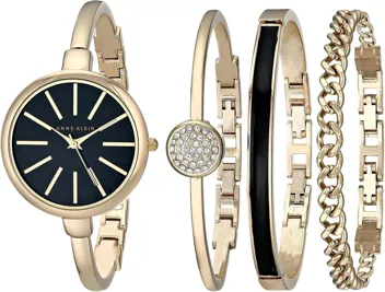 Valentine's Klein AK/1470 Bangle Watch and Bracelet Set, buy 1 get 3 for the 3 people you're dating