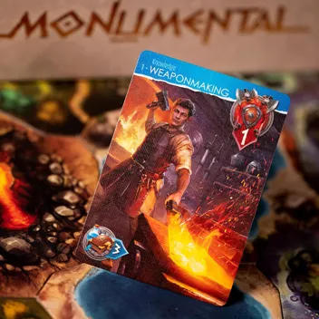 Monumental Civilization & Deckbuilding Board Game