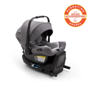 Turtle Air by Nuna car seat with recline base Grey mélange