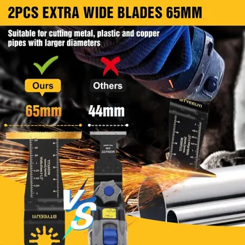 Btyeeuyi Titanium Oscillating Tool Blade Combo Pack (18-Pieces)