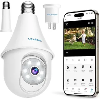 Litokam S1 4MP 360 Light Bulb Security Camera