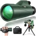 OXK Optics 12x56 BAK4 Prism FMC Lens Monocular Telescope w/ Smartphone Adapter & Tripod