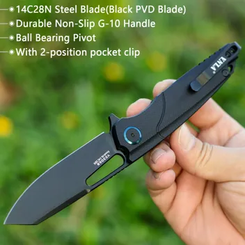 Vnla Folding Pocket Knife w/ 4.41" G10 Handle