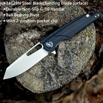 Vnla Folding Pocket Knife w/ 4.41" G10 Handle