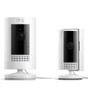 Ring Stick Up Cam (Plug-In) 1080p Security Camera with Ring Indoor Cam