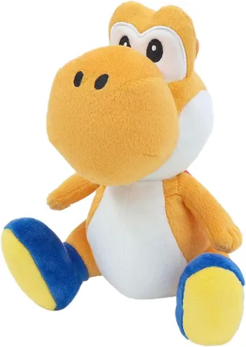 Little Buddy 1390 Super Mario All Star Collection 7" Orange Yoshi Plush