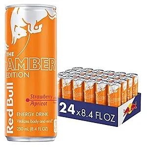 [S&S]: 24-Count 8.4-Oz Red Bull Blue Edition Energy Drinks (Strawberry Apricot)