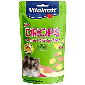 Drops Mini Banana & Cherry Flavor Dwarf Hamster