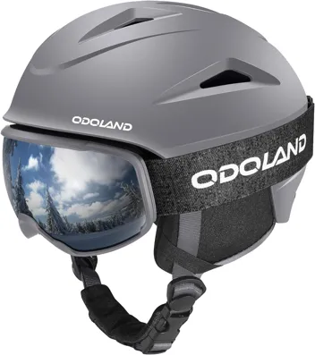 Odoland Ski Helmet with Ski Goggles + coupon