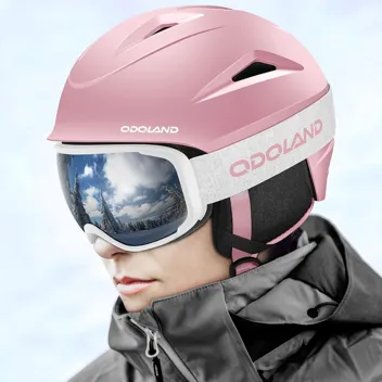 Odoland Ski Helmet with Ski Goggles + coupon